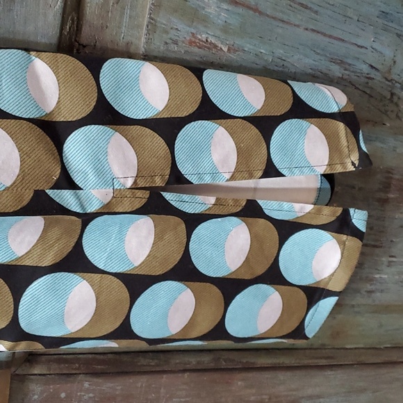 bentley a. Retro Geometric Print, Straight Legs, Size 6, NWOT - Picture 3 of 9